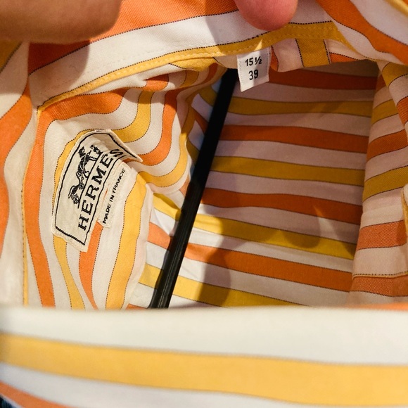 *Authentic* Hermes Dress Shirt Sz 15.5 x 39 - Picture 12 of 12